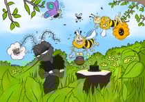Tiger mosquito marcy doesn't like bees.