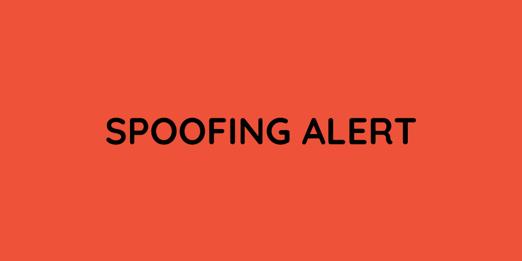 spoofing alert