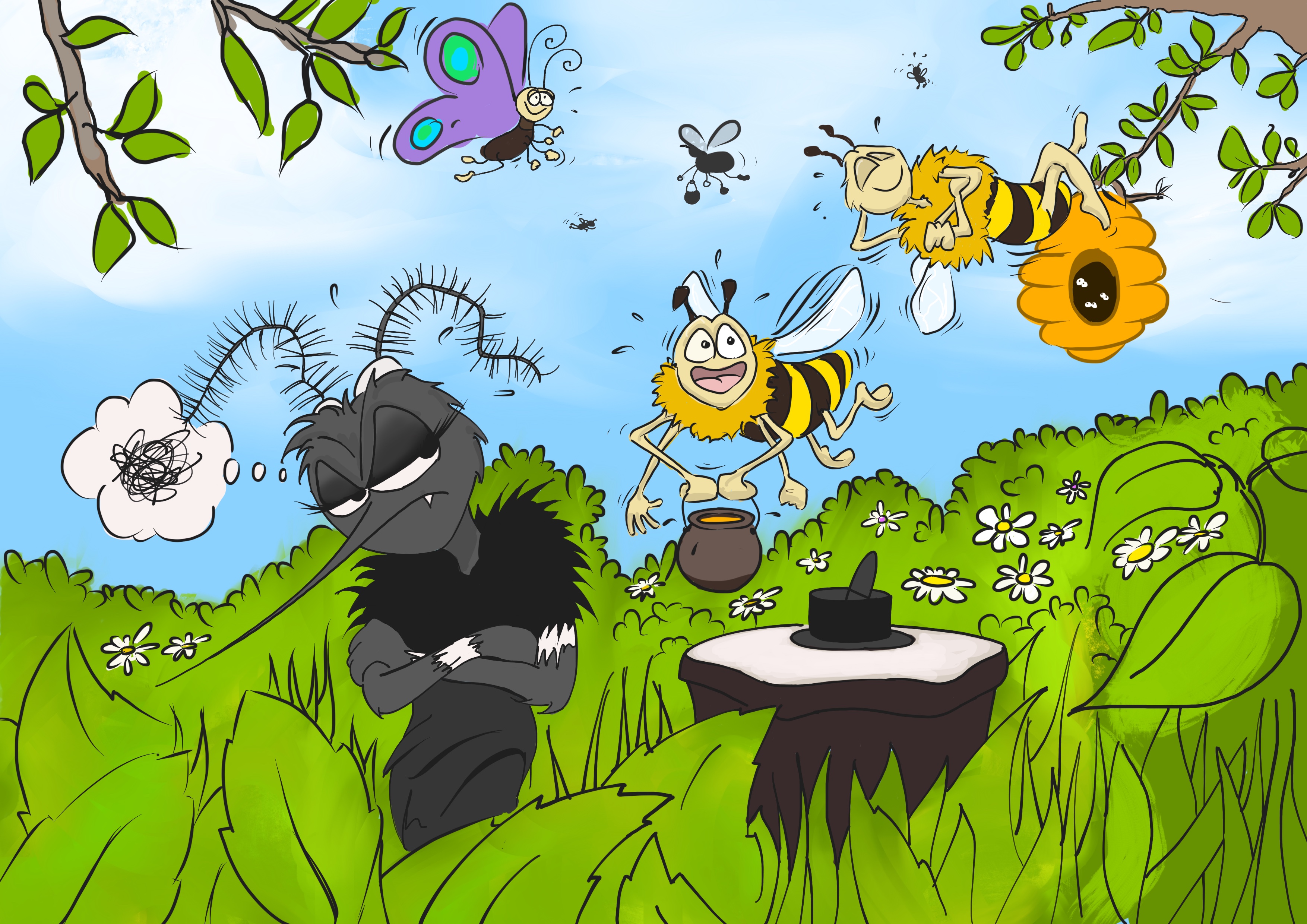 Marcy le moustique et la Journée mondiale des abeilles